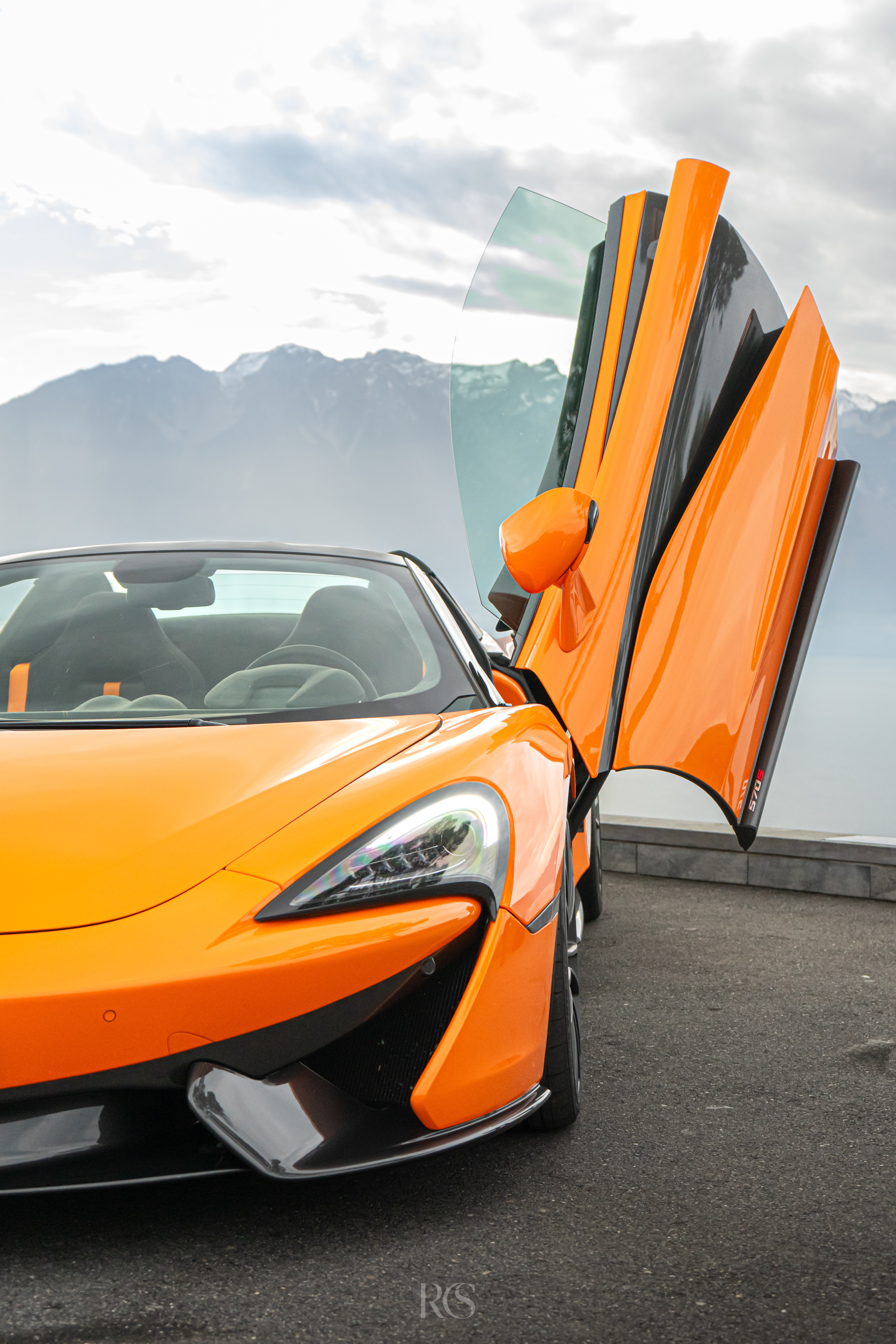 McLaren en shooting photo automobile premium, Suisse