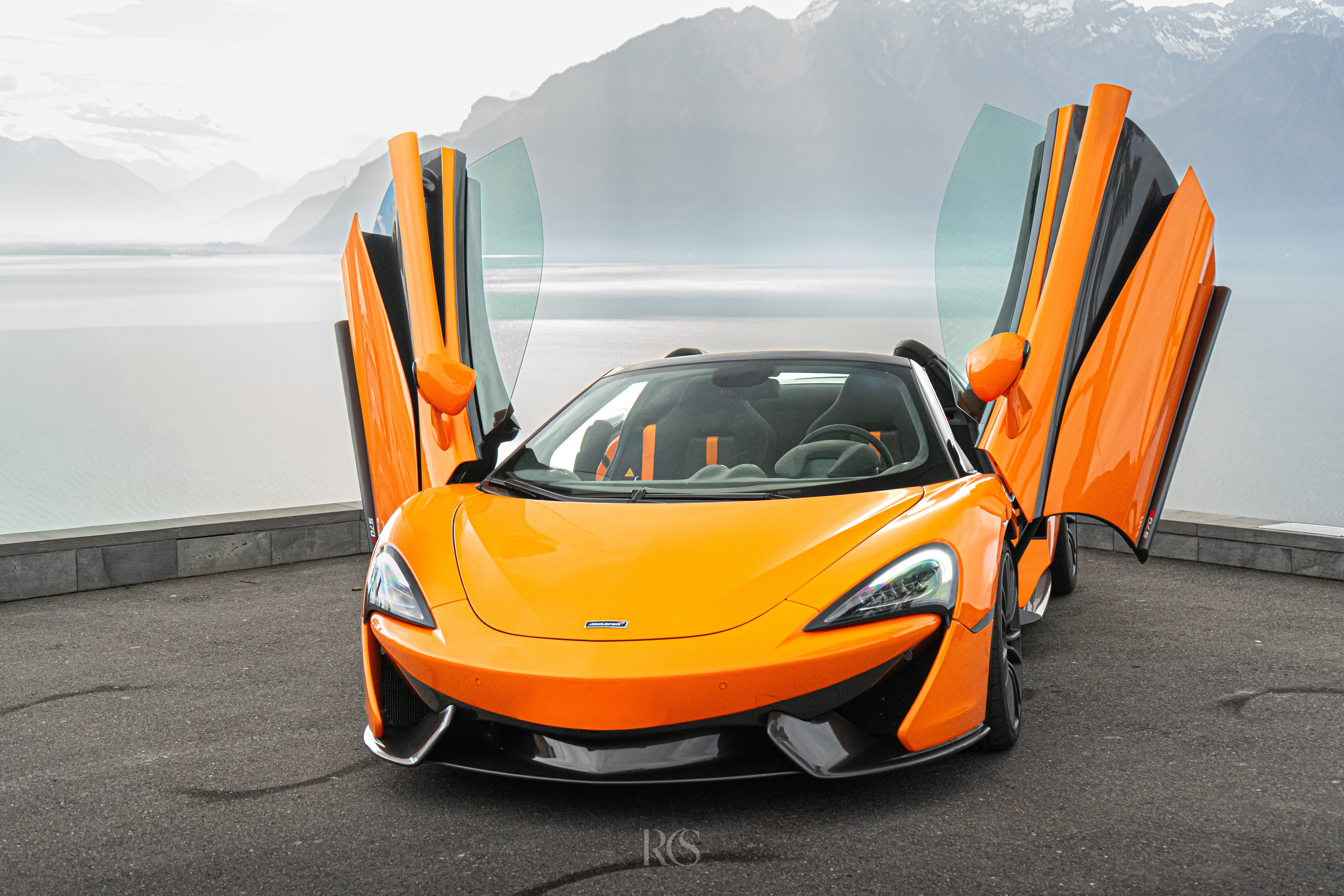 McLaren en shooting photo automobile premium, Suisse