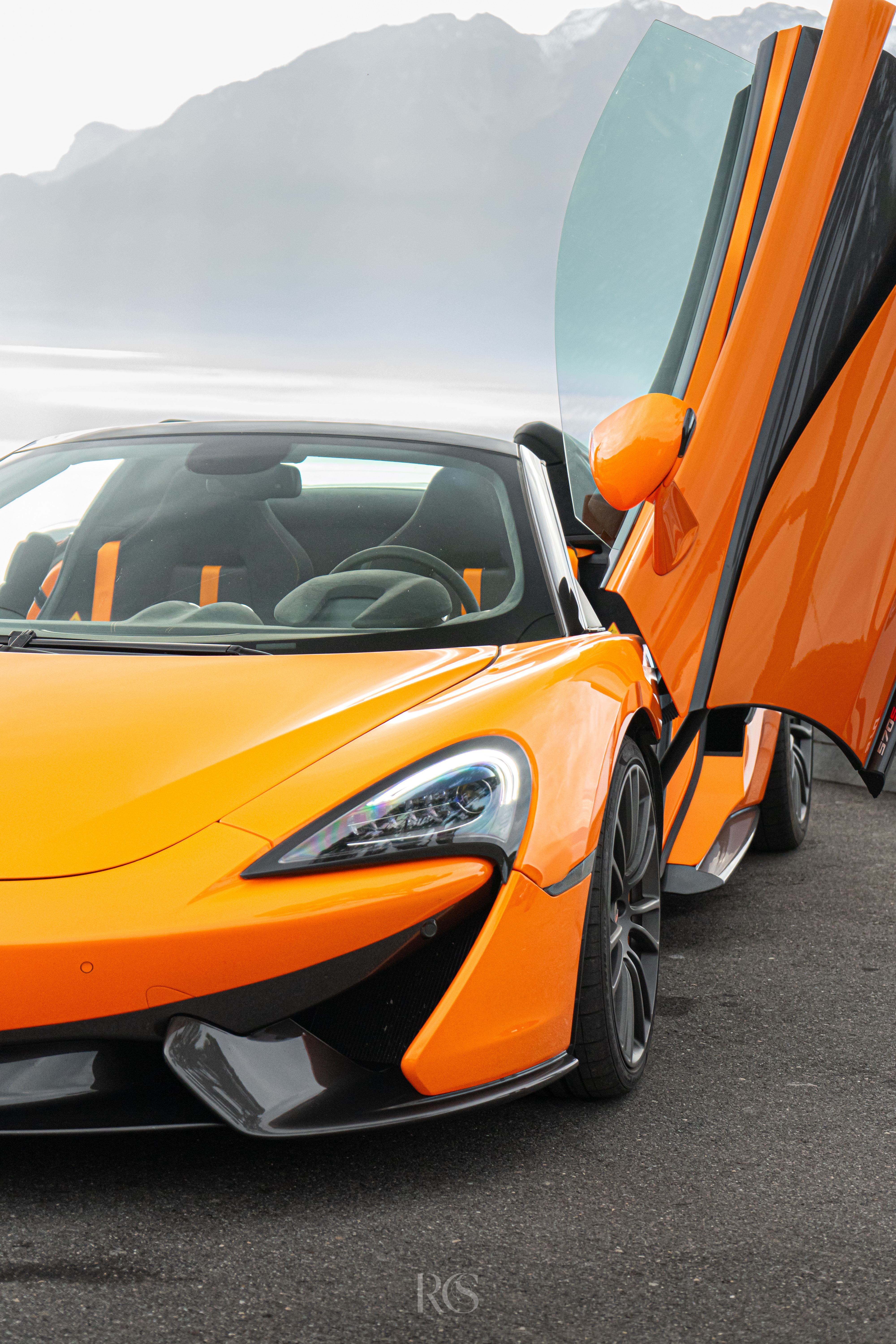 McLaren en shooting photo automobile premium, Suisse