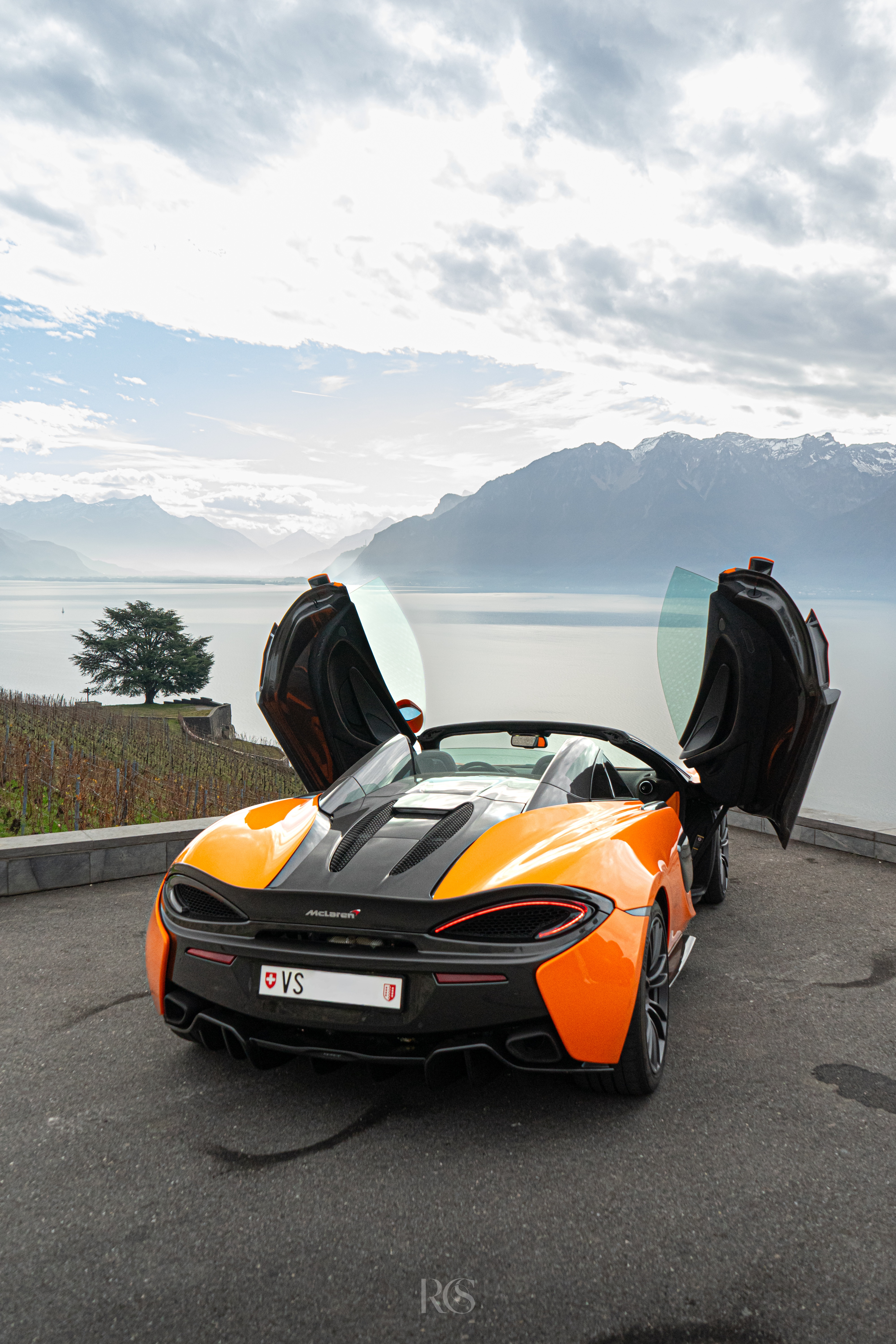 McLaren en shooting photo automobile premium, Suisse